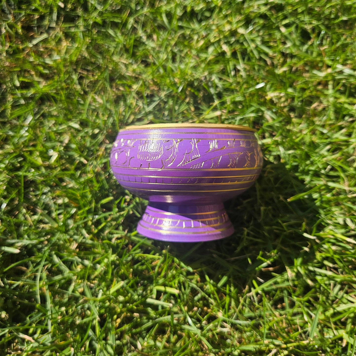 Purple Charcoal Resin Incense Burner – Crown Chakra