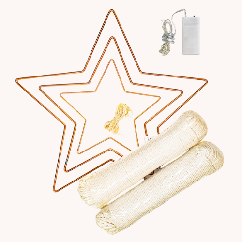 DIY Macrame Shooting Stars Kit with Lights | Create Glowing Wall