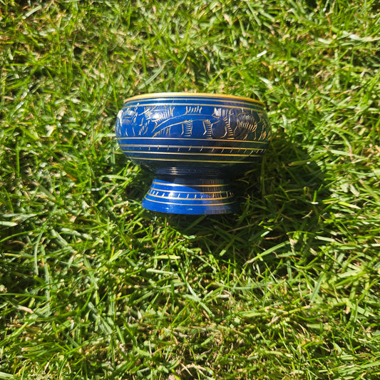 Dark Blue Charcoal Resin Incense Burner – Throat Chakra