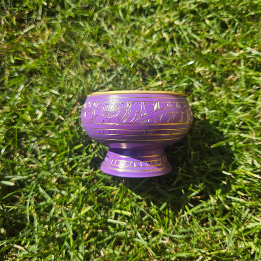 Purple Charcoal Resin Incense Burner – Crown Chakra
