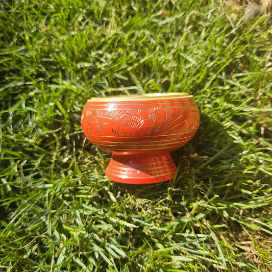 Burnt Orange Charcoal Resin Incense Burner – Sacral