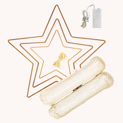 DIY Macrame Shooting Stars Kit with Lights | Create Glowing Wall